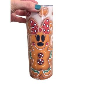 Disney Gingerbread Minnie Mouse Stainless Steel Christmas Tumbler